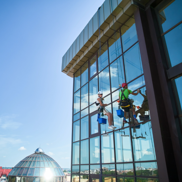 Exterior window cleaning