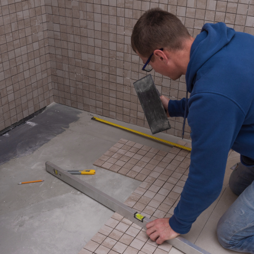 Mosaic tile installation