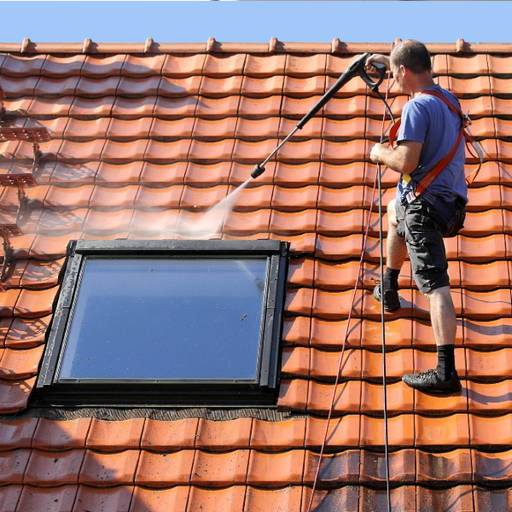 Skylight window cleaning